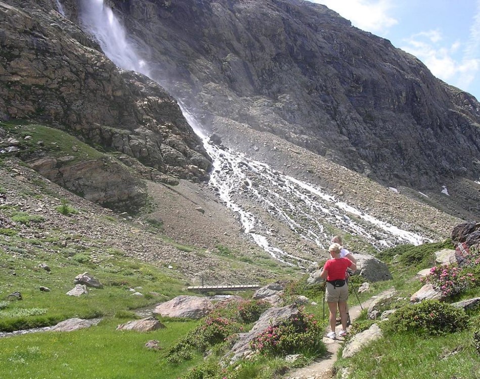 Panoramic hiking in the mountains