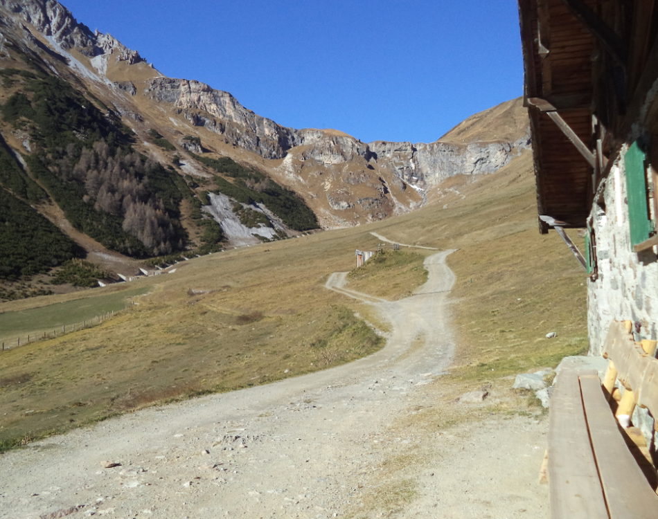 Blick nach Schliniger Alm